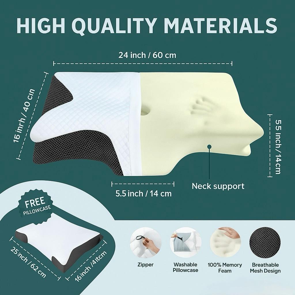 The Pillow Center™ Ergonomic Neck Pillow - DreamContour™
